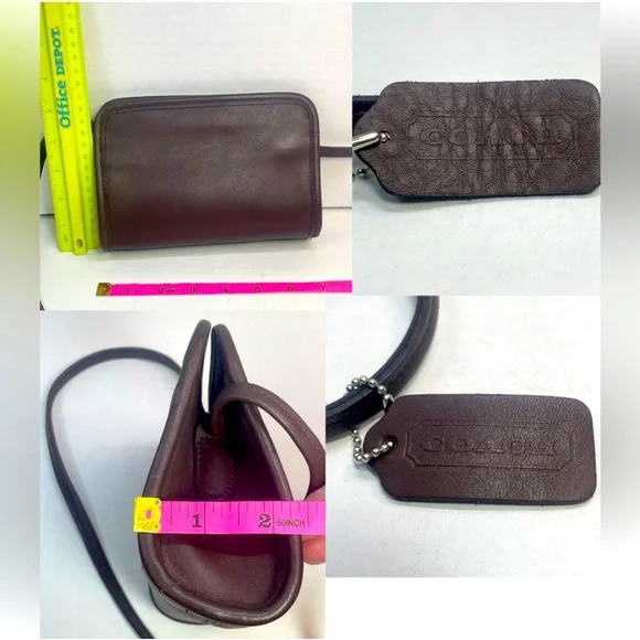 Rare Vintage Mahogany Coach Disco Crossbody Near Mint PRICE FIRM NWOT - Picture 12 of 16